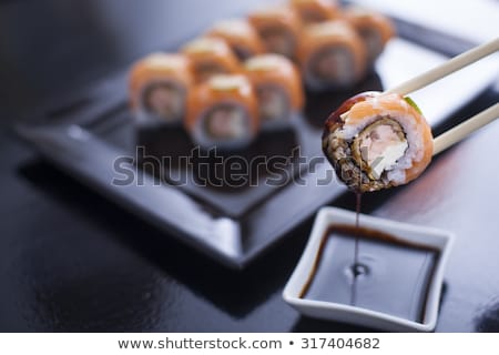 Foto stock: Sushi And Soy Sauce