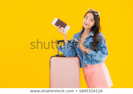 Сток-фото: Portrait Of A Surprised Young Asian Woman