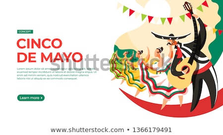 Foto stock: Cinco De Mayo Mexican Fiesta Day Concept