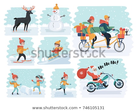 Stock photo: Teenage Boy Wearing Winter Clothes In Snowy Landscape