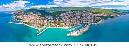 Crikvenica Town On Adriatic Sea Beach And Waterfront Aerial Vie Foto stock © xbrchx