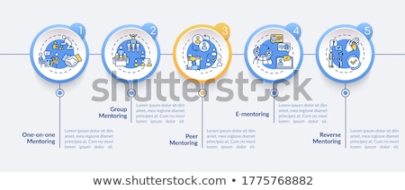 Stock foto: Reverse Mentoring Concept Icon