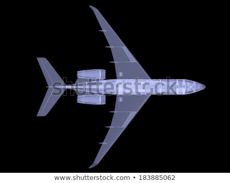 Plane With Internal Equipment X Ray Image [[stock_photo]] © cherezoff