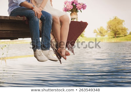 Foto stock: Fashionable Cool Couple Legs Lifestyle - Concept