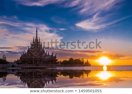 Foto stock: Sanctuary Of Truth In Pattaya