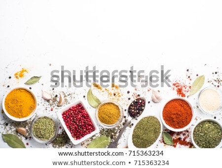 Foto stock: Set Of Various Spices And Herbs