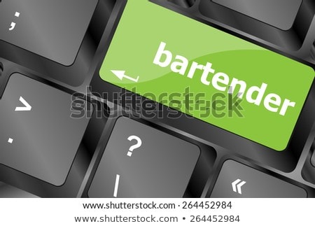 Message Bartender On Enter Key Of Keyboard Stockfoto © fotoscool