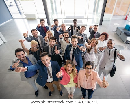 Stok fotoğraf: Portrait Of Happy Business Partners Looking At Camera