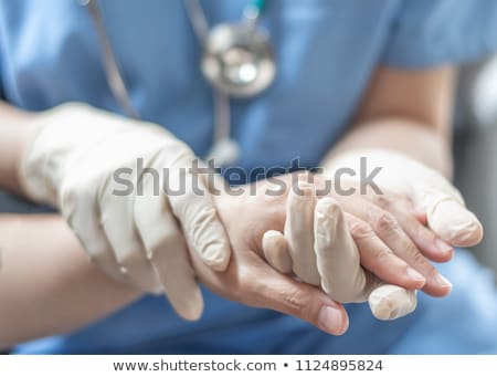Сток-фото: Supportive Surgeon With Patient In Operating Room