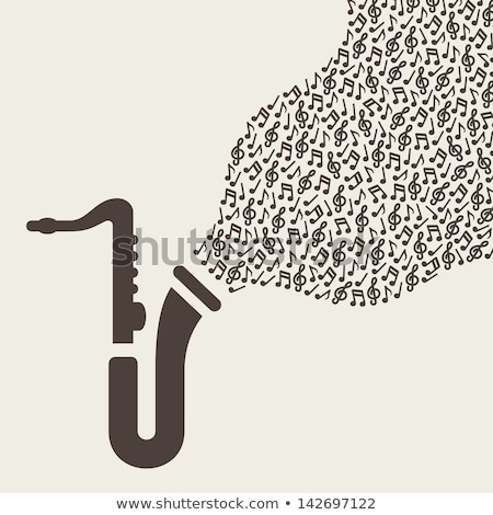 Stock fotó: Abstract Grunge Background Saxophone And Musical Instruments