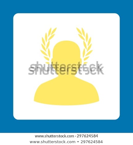 Stock photo: Caesar Icon From Award Buttons Overcolor Set