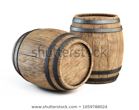 Stock photo: Wine In Wooden Barrels Stored For Aging In The Cellar