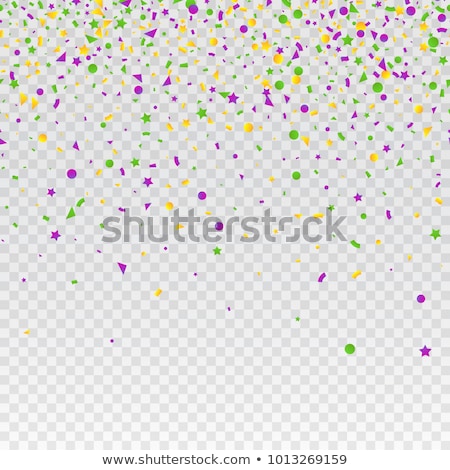 Mardi Gras Confetti Festival Seamless Pattern Stock fotó © klerik78