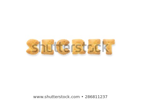 The Letter Word Secret Alphabet Cookie Crackers Сток-фото © vinnstock