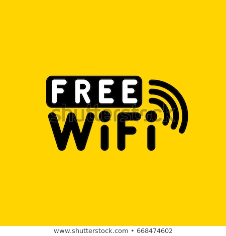 Stock photo: Poster With Wi Fi