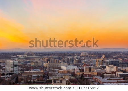 Stock photo: View Of Portland Pearl District Cityscape At Sunset