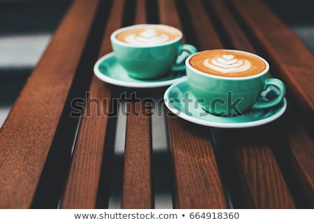 Stockfoto: Cup Of Coffee With Cream