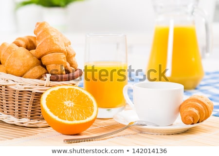 Stockfoto: Breakfast Setting With Coffee And Orange Juice