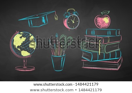Foto stock: Pile Of Colorful Chalk