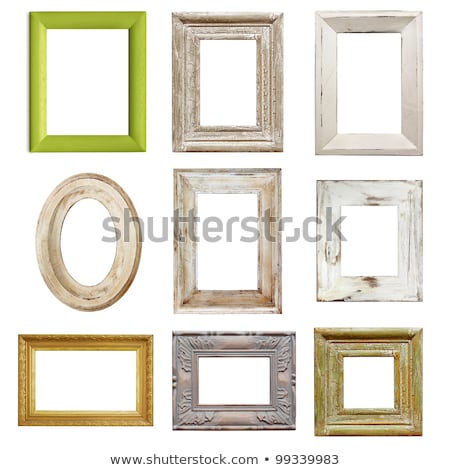 Stock fotó: Collection Of Distressed Picture Frames