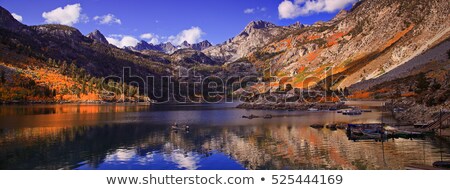 Stock photo: Lake Sabrina Fall Panorama