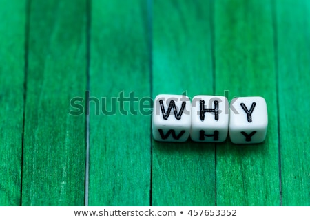 Stock photo: Wooden Text Letters Why