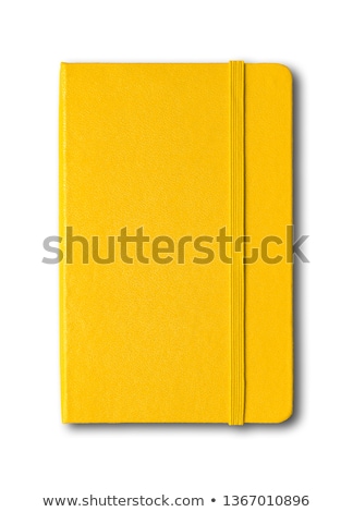 ストックフォト: Yellow Notebook Isolated