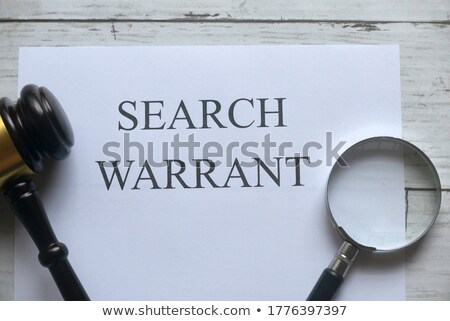 Сток-фото: Search Warrant And Evidence