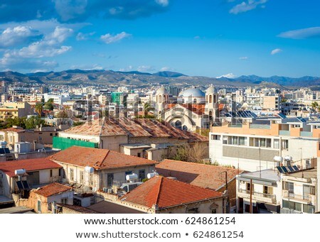Zdjęcia stock: View Of The Roofs Of The Old City Of Limassol Cyprus