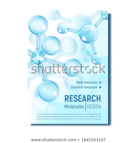 Foto stock: Spherical Rod Molecule Scientific Model Vector