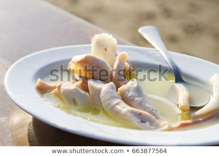 Stock fotó: Octopus Carpaccio With Mixed Salad