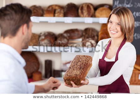 Foto d'archivio: Baker Woman Selling Bread
