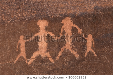 Stock photo: Ancient Indian Petroglyph