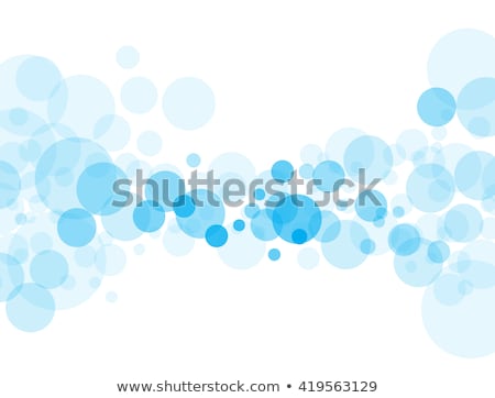 Stok fotoğraf: Vector Abstract Circle Blue Curve