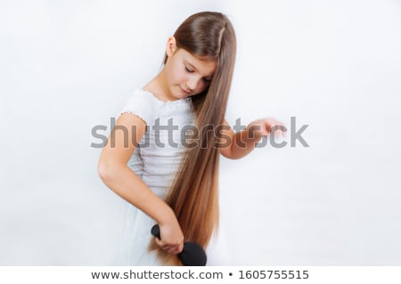 Stock photo: Attractive Girl With Long Hair Smiling