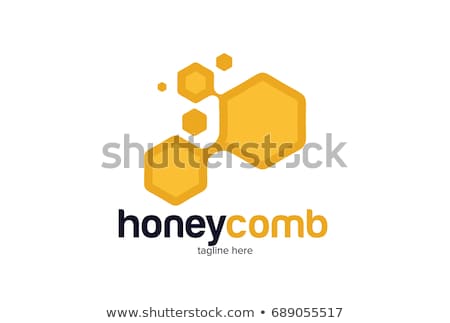 Stock fotó: Abstract Honeycomb Logo Vector Beehive Symbol Vector