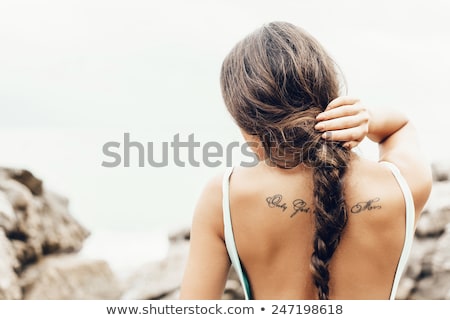 Foto stock: Close Up Portrait Of Model In Swimsuit