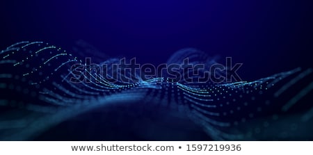Сток-фото: Abstract Digital Wireframe Poly Mesh Background Design