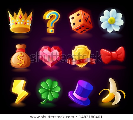 Colorful Slots Icon Set N2 For Casino Slot Machine Gambling Games Zdjęcia stock © MarySan