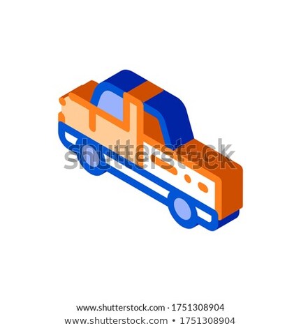 Agricultural Pickup Cargo Isometric Icon Vector Illustration Foto stock © pikepicture