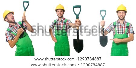 Businessman With A Hardhat And Shovel Stock photo © Elnur