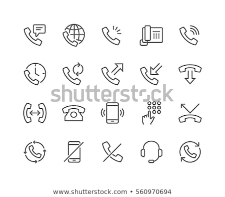 Foto d'archivio: Mobile Phone Line Icon