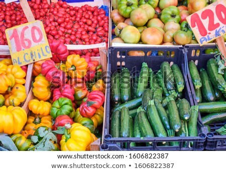 Tomatoes And Peppers Zdjęcia stock © elxeneize