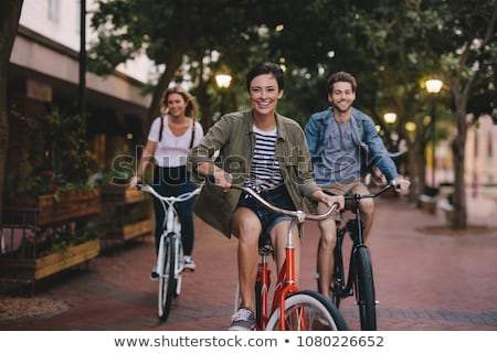 Foto stock: People On Bikes