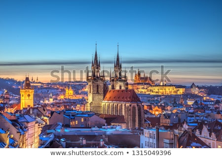 Stock photo: Aerial View Of Prague From Prague Castle