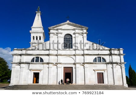 Stock photo: Rovinj Old Town Cathedral Of St Euphemia In Istria Croatia