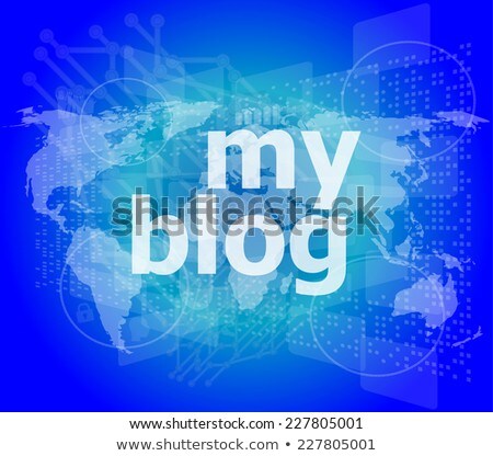 My Blog - Green Digital Background - Global Internet Concept Stockfoto © fotoscool