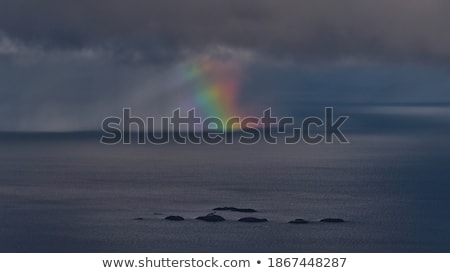Stock fotó: Norwegian Sea Waves On Rocky Coast Of Lofoten Islands Norway