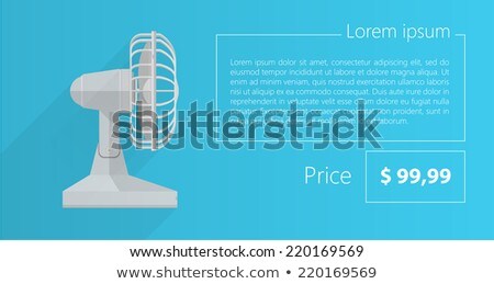 Stock fotó: Flat Vector Minimalist Template Business Design Gray Fan