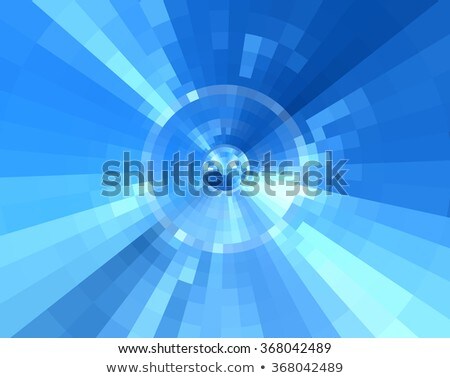 Stockfoto: Abstract Concentric Blue Pattern